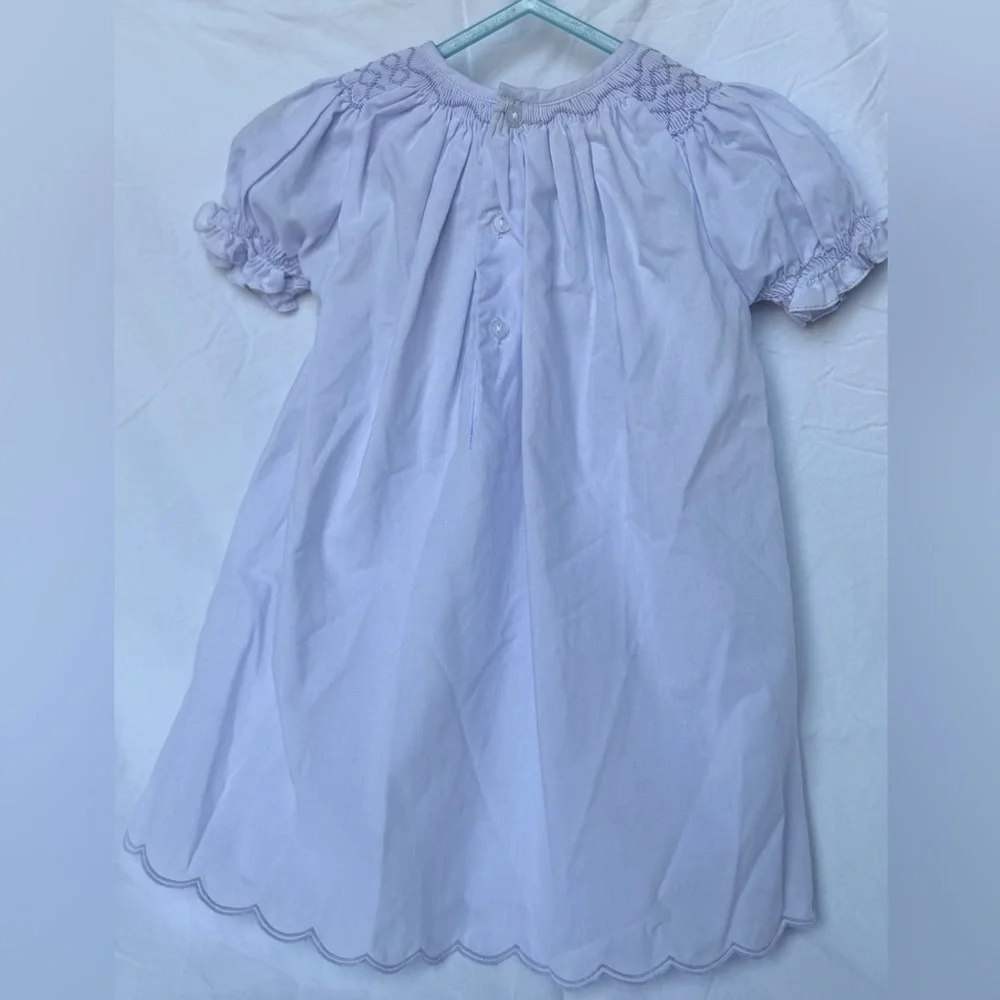 Petit Ami Light Purple Smocked Dress